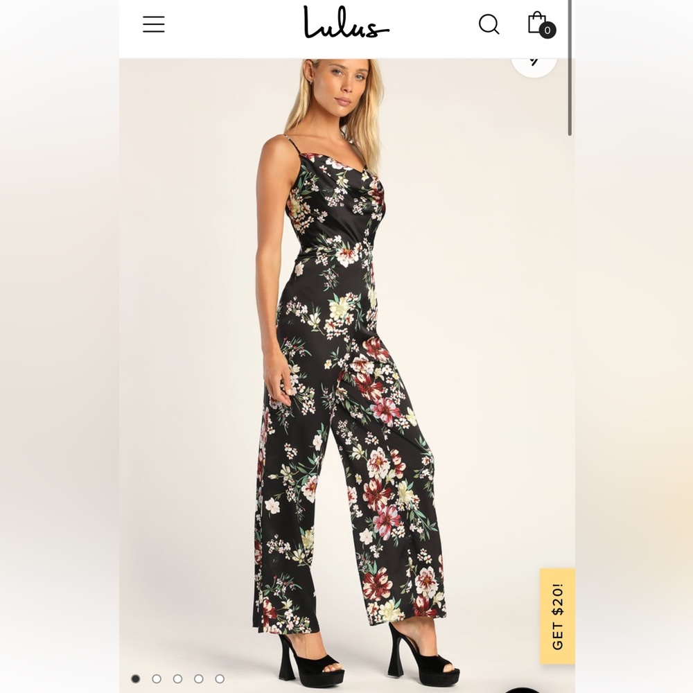 NWT Satin Jumpsuit
